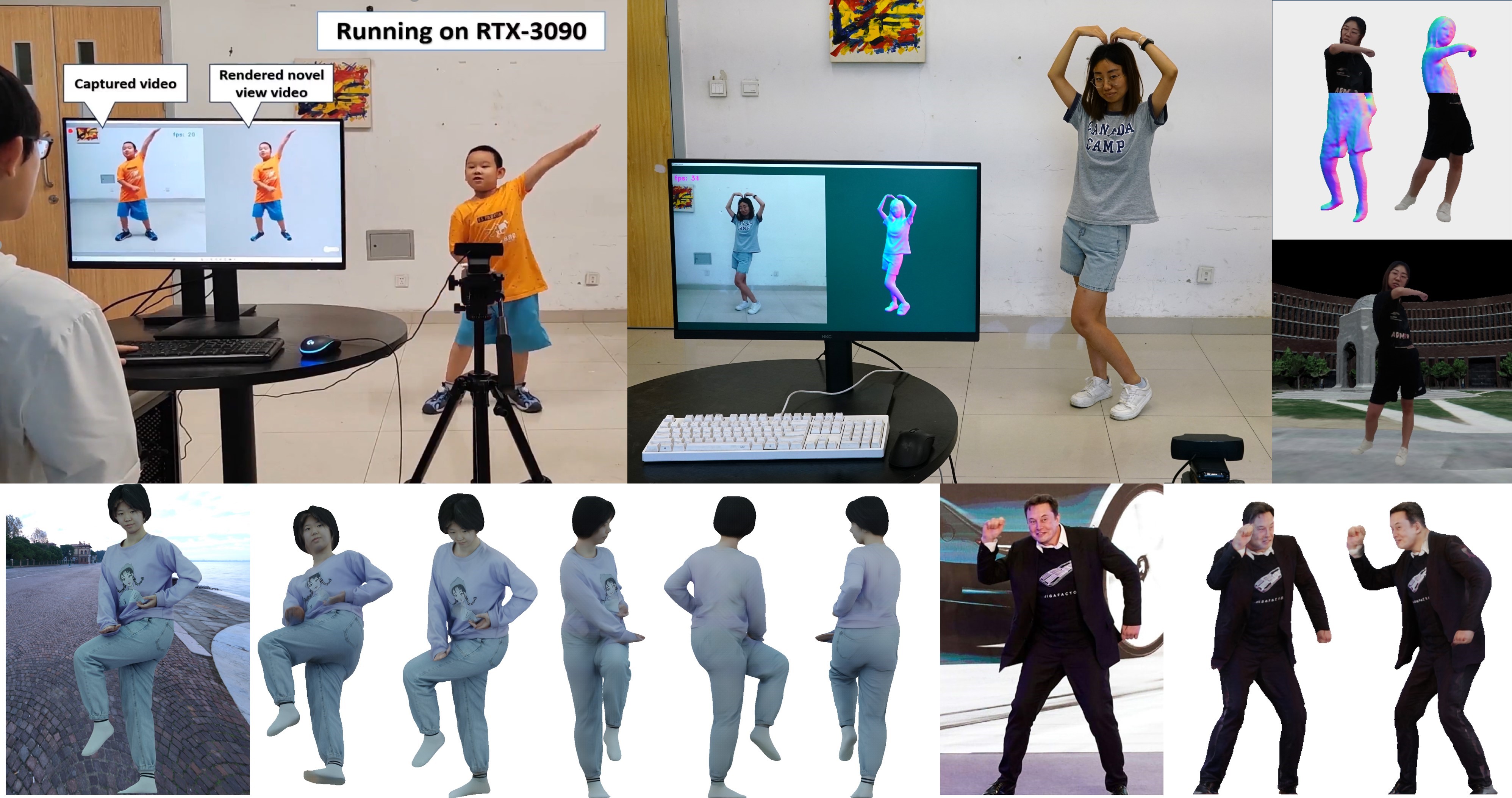 Real-time Human Reconstruction Teaser Image